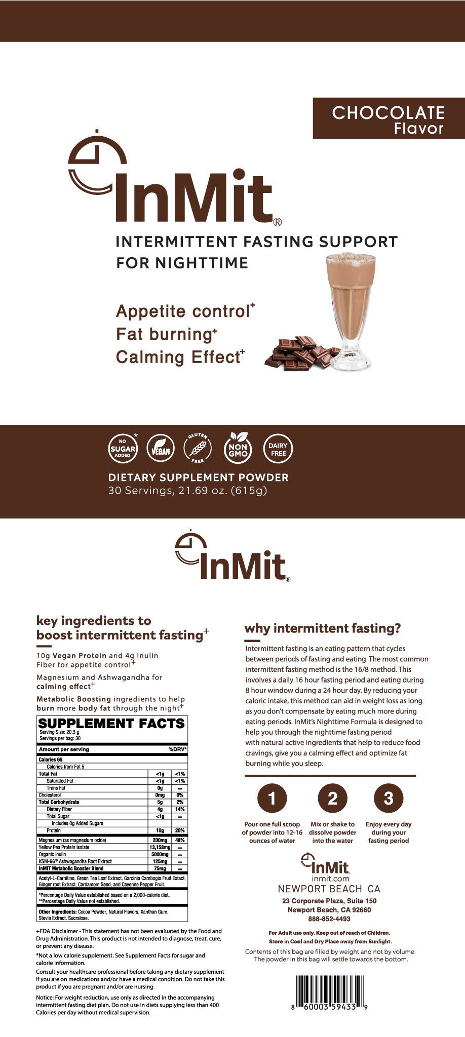 Inmit Chocolate Ingredients